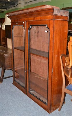 Lot 375 - Victorian mahogany glazed bookcase top