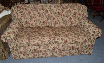 Lot 412 - Wesley-Barrell floral upholstered two seater settee