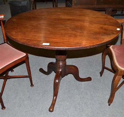 Lot 430 - Mahogany tripod table