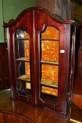 Lot 445 - Edwardian mahogany dressing table and a walnut kidney shaped dressing table with glass top