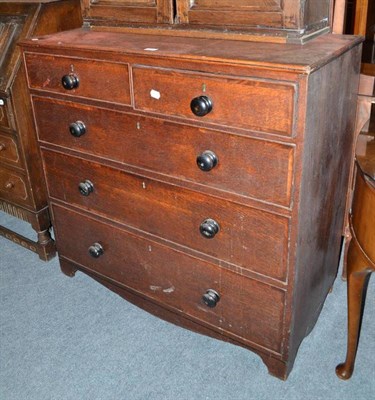 Lot 449 - Victorian stained pine four height chest of drawers