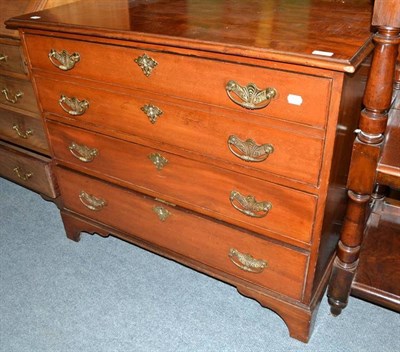 Lot 469 - Georgian mahogany four height chest of drawers