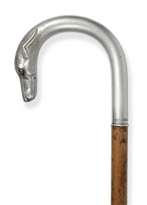 Lot 543 - A Silver Mounted Novelty Walking Stick, James Schomberg & Sons, London 1911, the slender...