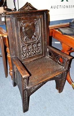 Lot 481 - Welsh oak armchair