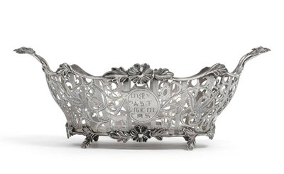 Lot 545 - An Edward VII Silver Basket, Charles Stuart Harris, London 1909, in 18th century Dutch style,...