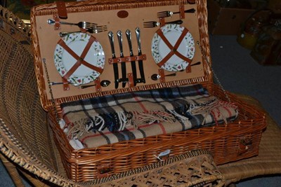 Lot 565 - A wicker picnic set by Optima