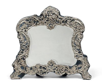 Lot 552 - An Edward VII Silver Mounted Easel Mirror, William Comyns & Son, London 1904, Rd 399450, of...