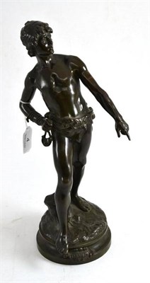 Lot 4 - Bronze figure of David
