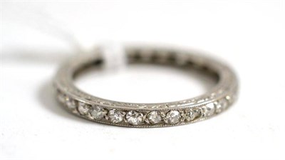 Lot 56 - A diamond full eternity ring