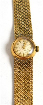 Lot 58 - A lady's 9ct gold Omega wristwatch