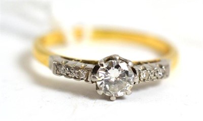 Lot 70 - A diamond solitaire ring, estimated diamond weight 0.35 carat approximately