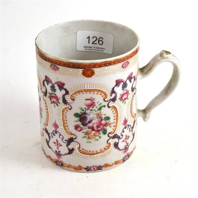 Lot 126 - Chinese famille rose and blanc de chine export mug