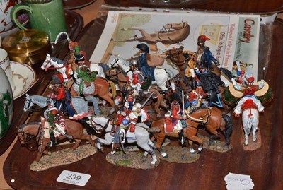 Lot 239 - Thirteen Del Prado Napoleonic white metal soldiers (painted)