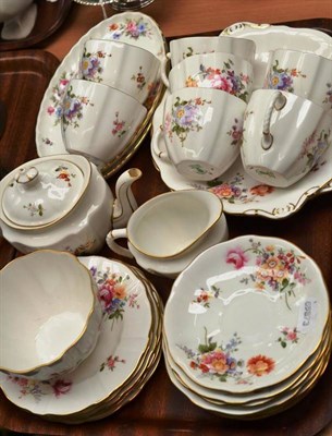 Lot 244 - Royal Crown Derby 'Derby Posies' pattern tea set