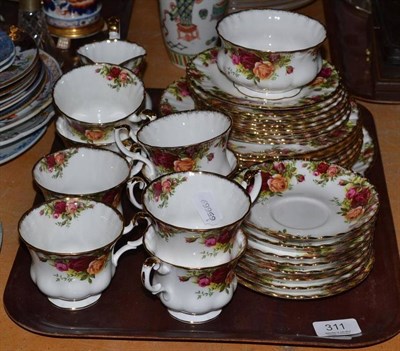 Lot 311 - Royal Albert Country Rose tea service