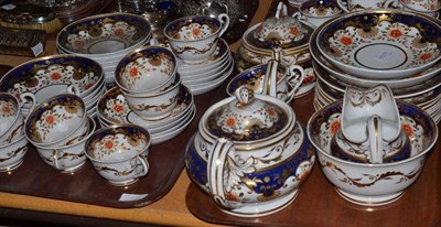 Lot 317 - Early 19th century Spode style china tea set, pattern no. 2/893