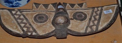 Lot 334 - A 19th century ethnographic wood mask