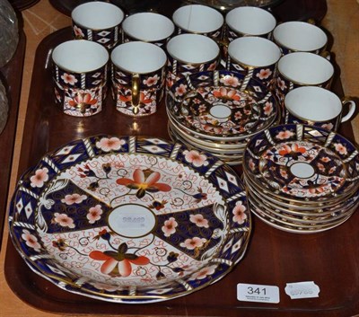 Lot 341 - Royal Crown Derby Old Imari pattern 2451 composite coffee set