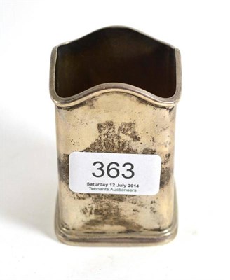 Lot 363 - A silver sauce bottle holder, Edward Viner, Sheffield 1932