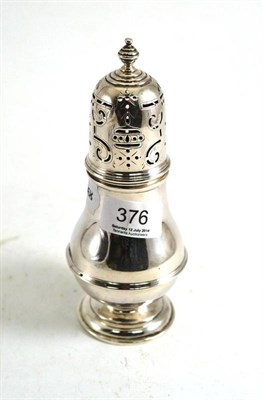 Lot 376 - A silver sugar caster, London 1925