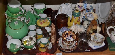 Lot 387 - A tea service, a Noritake coffee set, a treen ball game, Beswick etc