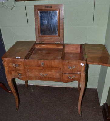 Lot 448 - French style marquetry decorated dressing table