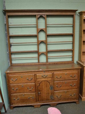 Lot 463 - Oak dresser and rack