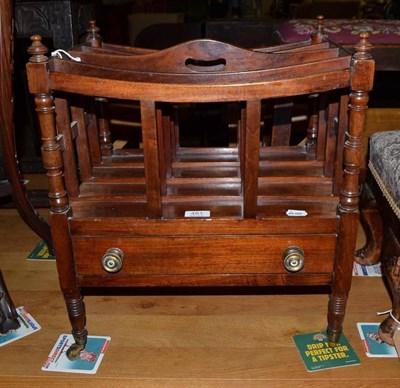 Lot 481 - A George III mahogany Canterbury