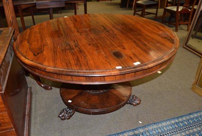 Lot 538 - Rosewood breakfast table (no bolts)