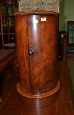 Lot 542 - A Victorian marble topped cylindrical pot cupboard