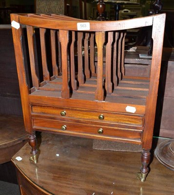 Lot 563 - A mahogany Canterbury