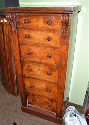 Lot 574 - A Victorian mahogany wellington chest