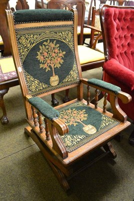 Lot 578 - American rocking chair