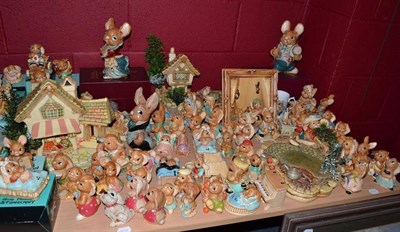 Lot 622 - A large collection of Pendelfin figures (some with original boxes), books, plates, collectors...