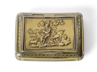 Lot 622 - A George III Silver Gilt Snuff Box, Joseph Willmore, Birmingham 1812, of curved cushion form,...