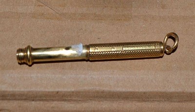 Lot 290A - A Samuel Mordan & Co gold coloured propelling pencil