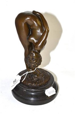 Lot 56 - An erotic bronze figure