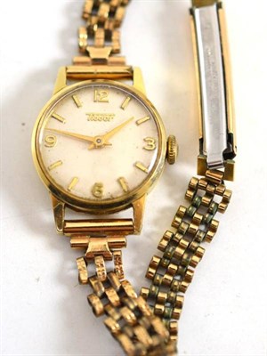 Lot 86 - A lady's wristwatch, signed Tissot