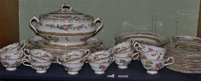 Lot 125 - A George Jones Crescent Enfield pattern part tea and dinner service including four soup plates,...