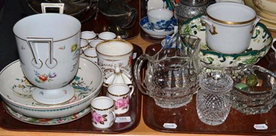 Lot 165 - Ceramics including Canton porcelain plate, set of twelve rose coffee cups and eleven saucers,...