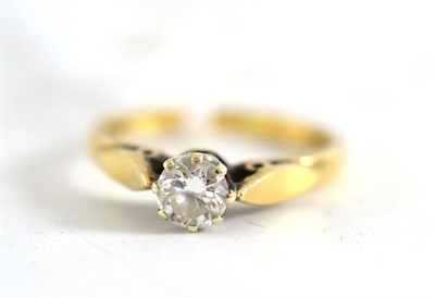 Lot 245 - A 9ct gold diamond solitaire ring, estimated diamond weight 0.45 carat approximately