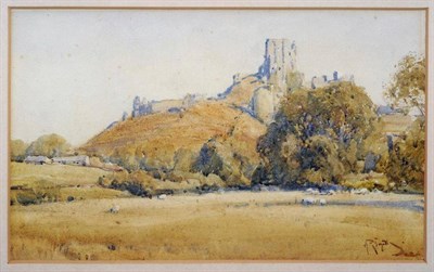 Lot 653 - Arthur Reginald Smith ARA, RWS, RSW (1871-1934) Corfe Castle, Dorset Signed, pencil and...