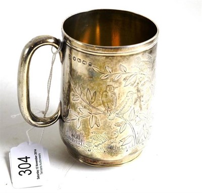 Lot 304 - A Victorian silver Christening mug, J Wippell & Co, Exeter 1876