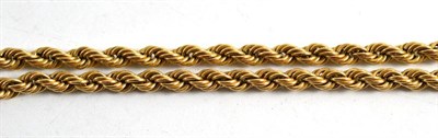 Lot 327 - A 9ct gold rope twist necklace