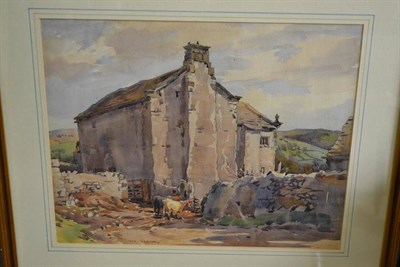 Lot 658 - Frederick (Fred) Lawson (1888-1968)  View of Kilnsey Old Hall Signed, pencil and watercolour,...