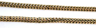 Lot 361 - A fancy link chain, stamped '9C'