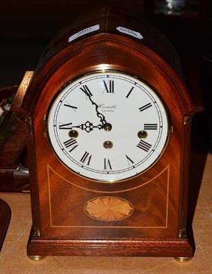 Lot 380 - George III mahogany Franz Hermle clock with three train movement, dial inscribed Comitti London