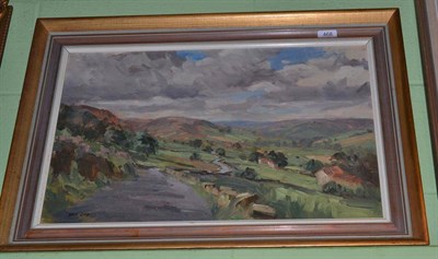 Lot 468 - Angus Rands (1922-1985) Farndale in Yorkshire, signed, oil on canvas