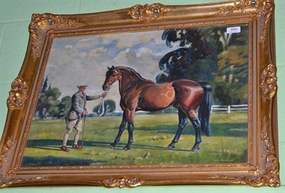 Lot 469 - Joseph Appleyard (1908-1960) 'Toft House Lad', signed, inscribed with title, oil on card