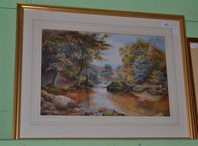 Lot 483 - Henry Sidebottom, watercolour of a river scene